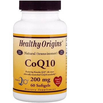 

Healthy Origins, Koenzym Q10 Kaneka 200 mg, 60 softgel kapslí