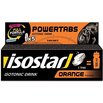 Isostar 120g fast hydratation tablety box, pomeranč - Iontový nápoj