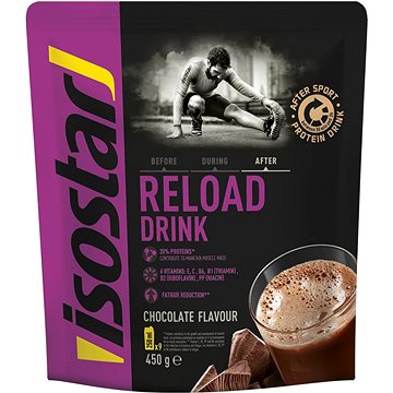 

Isostar 450g powder after sport reload čokoláda