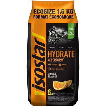 Isostar Hydrate & perform powder 1500g, pomeranč - Iontový nápoj