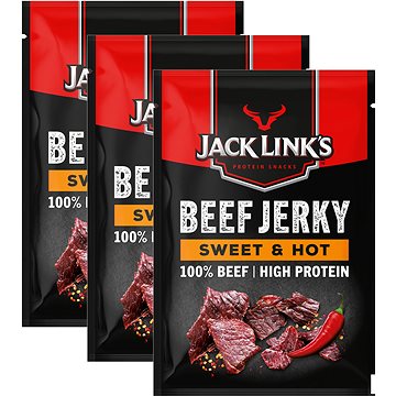 

Jack Links Beef jerky sweet & hot 3 x 60 g