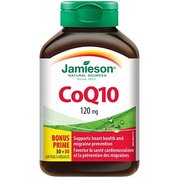 

JAMIESON Koenzym Q10 120 mg 60 kapslí