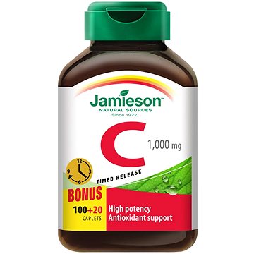 

JAMIESON Vitamín C 1000 mg s postupným uvolňováním 100 + 20 tablet