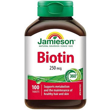 

JAMIESON Biotin 250 mcg 100 tablet