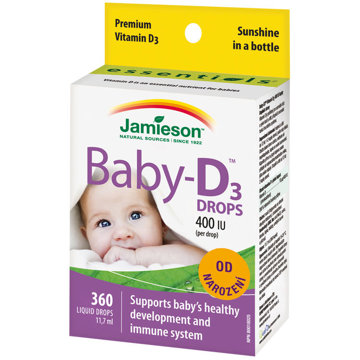 

Jamieson Baby-D3 400 IU kapky 11,7 ml