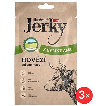 

Jihočeské Jerky Hovězí s bylinkami 3 x 20 g
