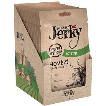 

Jihočeské Jerky Hovězí natur 400 g (20 x 20 g)