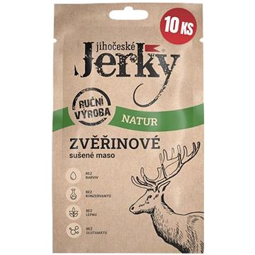 

Jihočeské Jerky Zvěřinové natur 200 g (10 × 20 g)