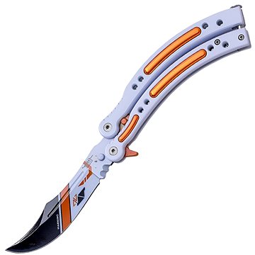 

JKR Motýlek, 10 cm, Counter Strike GO, oranžovo-fialový
