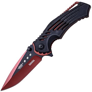 

JKR Zavírací nůž, 9 cm, ABS, červeno-černý