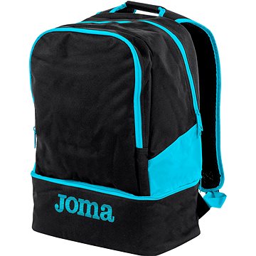 Joma Backpack Estadio III black-fluor turquoise - Sportovní batoh