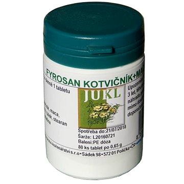 

Jukl - Fyrosan Kotvičník + Maca 80 tab.