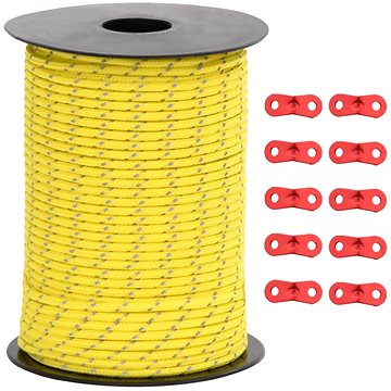 

Shumee Stanové lanko s reflexními proužky a napínáky 50 m 3 mm, 4008121