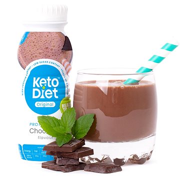 KetoLife Proteinový drink s čokoládovou příchutí (250 ml – 1 porce) - Trvanlivé jídlo