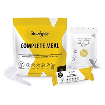 

SimplyMix koktejl 1380 g (15 porcí), příchuť Vanilka 60 g (20 porcí), odměrka + tyčinka ZDARMA