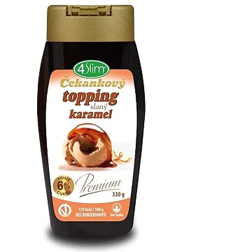 

4Slim Čekankový topping slaný karamel 330 g