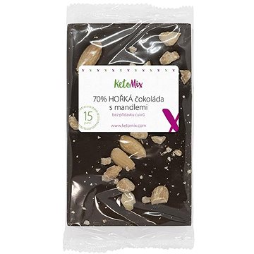 

KetoMix 70% Hořká čokoláda s mandlemi 100 g