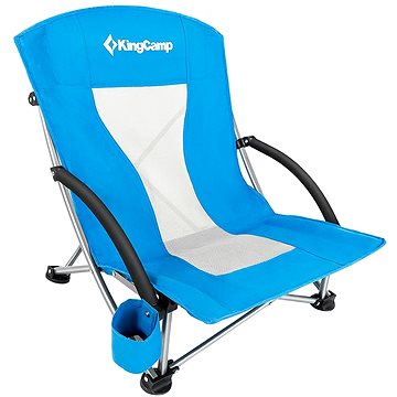

KING CAMP Kemping skládací židle Deluxe s opěrkami ocel, modrá