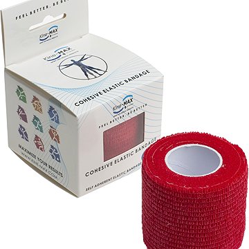 

Kine-MAX Cohesive Elastic Bandage 5 cm × 4,5 m, červené