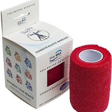 

Kine-MAX Cohesive Elastic Bandage 7,5 cm × 4,5 m, červené