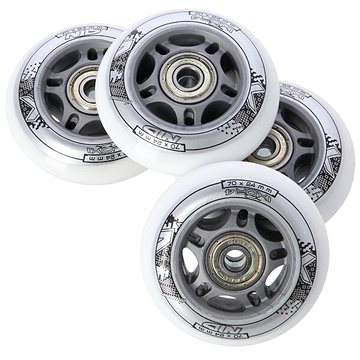 

NILS EXTREME Sestava bílých PU koleček 70 × 24 + ložiska ABEC7