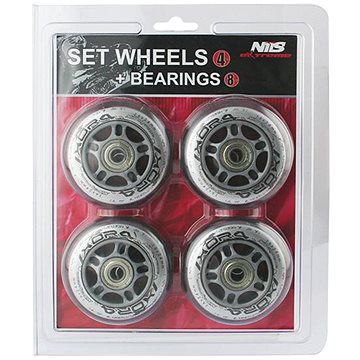 

NILS EXTREME Sestava čirých PU koleček 76 × 24 + ložiska ABEC7
