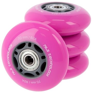 

NILS EXTREME PU kolečka s ložisky 70 × 24mm ABEC 7 růžové