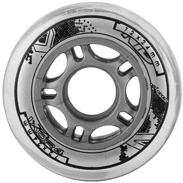 

NILS EXTREME Kolečka PU 72 × 24 čiré, 4 ks