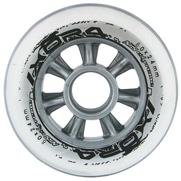 

NILS EXTREME Kolečka PU 80 × 24 čiré, 4 ks