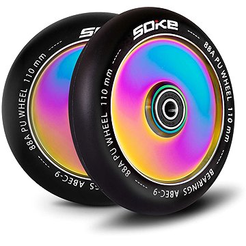 

SOKE Kolečka 110 mm, full rainbow 2 ks