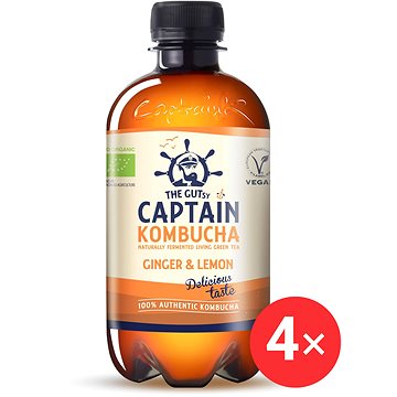 

Captain Kombucha Zázvor, citron 4 x 400 ml
