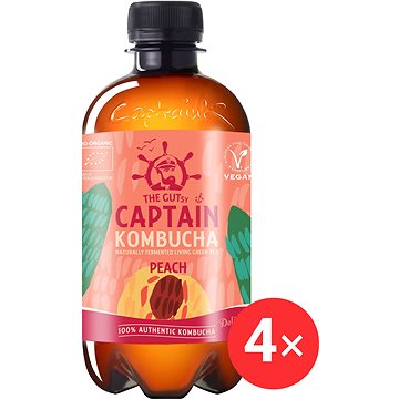 

Captain Kombucha Broskev 4 x 400 ml