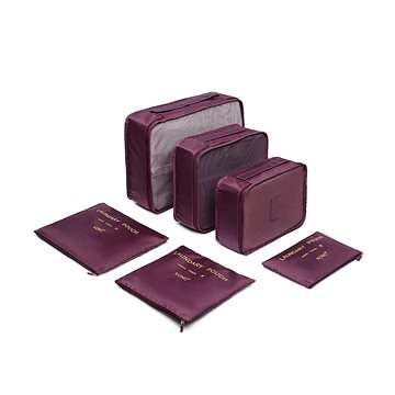

Kono sada 6 ks cestovních organizérů boxů do kufru, burgundy