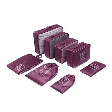 

Kono sada 8 ks cestovních organizérů boxů do kufru, burgundy