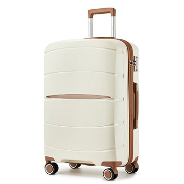 KONO 2591 Kufr spinner 66,5 cm, krémový