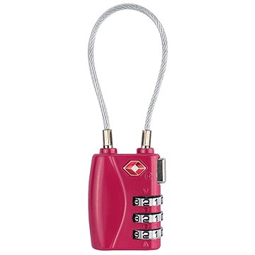 

Kufryplus TSA zámek s lankem TL214 malinový