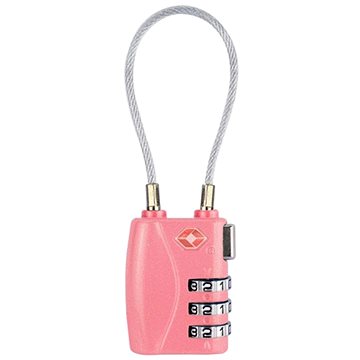 

Kufryplus TSA zámek s lankem TL216 růžový