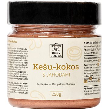 

Bery Jones Kešu krém s kokosem a jahodami 250g