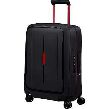 Samsonite ESSENS 55 cm Kufr Spinner černý Charcoal / Red 39 l