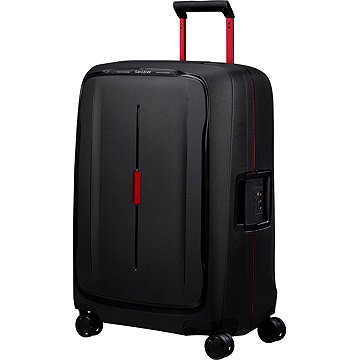 Samsonite ESSENS 69 cm Kufr Spinner černý Charcoal / Red 88 l