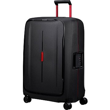 Samsonite ESSENS 75 cm Kufr Spinner černý Charcoal / Red 111 l