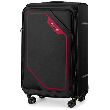 Solier Softflex 2240 střední měkký kufr M 23“ černý/červený