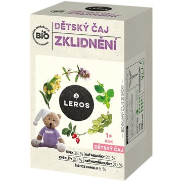 

Leros BIO Dětský čaj zklidnění 20 × 1,8 g