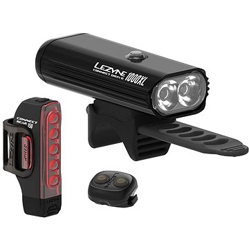 Lezyne Connect Drive Pro 1000XL/ Strip Connect Pair Black - Světlo na kolo