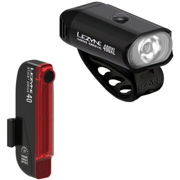 

Lezyne Mini Drive 400XL / Stick+ Drive Pair / Black / Black