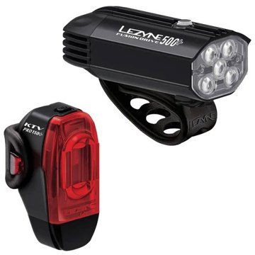 

Lezyne Fusion Drive 500+ / KTV Drive Pro+ Pair Satin Black / Black