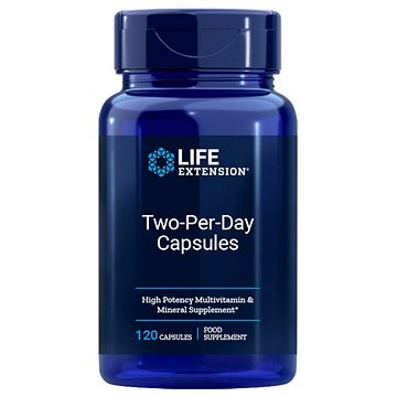 

Life Extension Two-Per-Day multivitamín, 120 kapslí