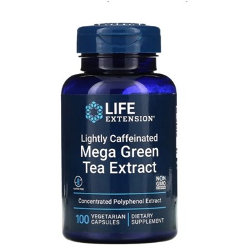 

Life Extension Caffeinated Mega Green Tea Extract, 100 rostlinných kapslí