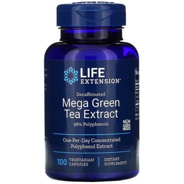 

Life Extension Decaffeinated Mega Green Tea Extract, 100 rostlinných kapslí