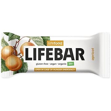 

LIFEFOOD LIFEBAR tyčinka meruňková RAW BIO 40 g